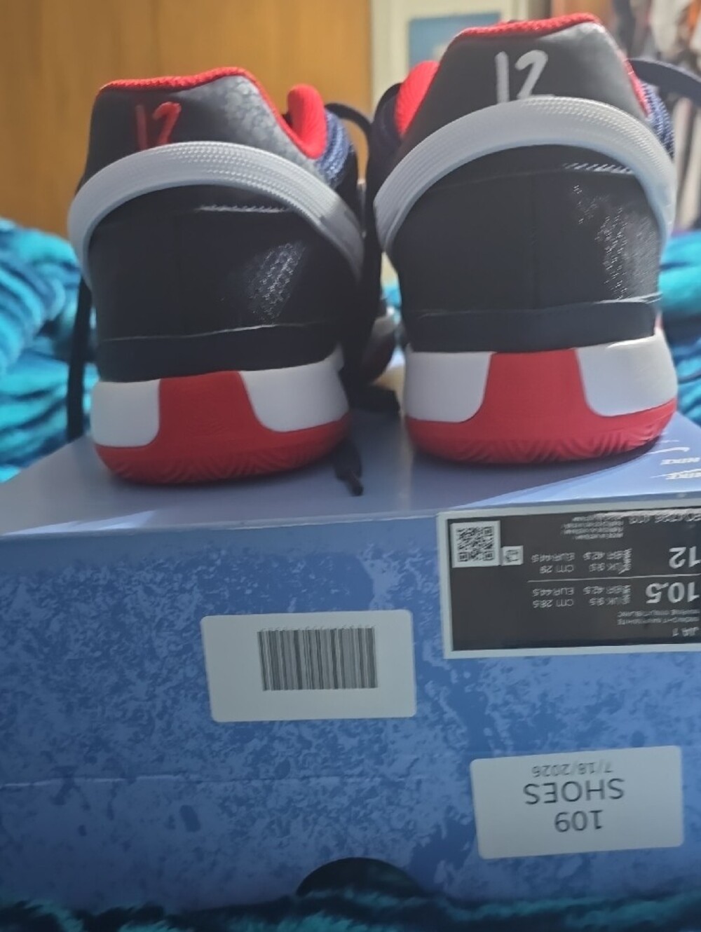 Nike Navy, Red & White Mens Athletic Sneakers - Picture 2 of 5